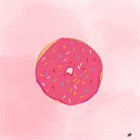 NPoeppl love heart donut valentinesday GIF