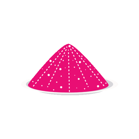 Festival Of Colours Pink Sticker by Digital Pratik