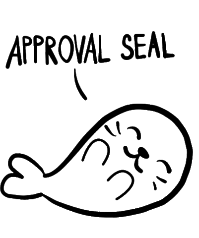 Seal Approval Sticker by Story TLRS