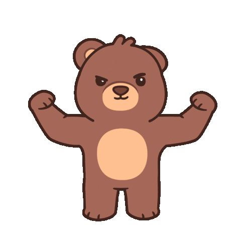 Teddy Bear Good Luck Sticker by BEARISH