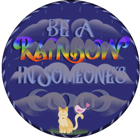 Maya Angelou Rainbow Sticker by Neeryletters