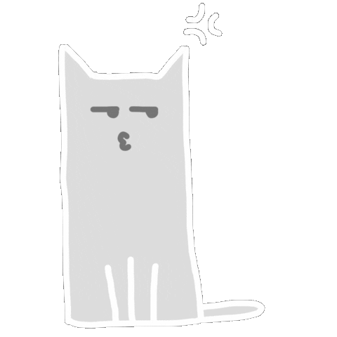 Angry Cat Sticker