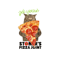 Cat Pizza Sticker by Tap The Table