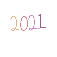 jpegbyal color 2021 pastel newyear Sticker