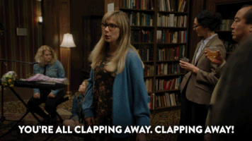 jillian bell clapping GIF by Idiotsitter
