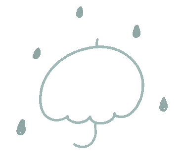 Rain 雨 Sticker