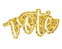 Gold Glitter Sticker