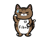 Tabby Cat Pain Sticker by Innabox