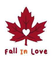 In Love Fall Sticker by LULIARTBIJOUX