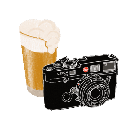 embryoh giphyupload film beer camera Sticker