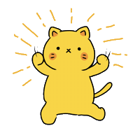Happy ねこ Sticker