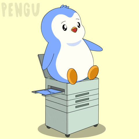 Work Penguin GIF by Pudgy Penguins