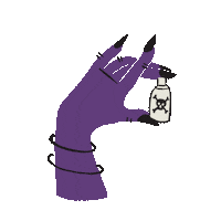 thinkmakeshare halloween hand witch poison Sticker