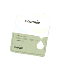 snpofficial_id green skincare mask snp Sticker