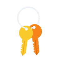 Real Estate Orange Sticker by Homes.com