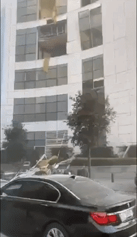 Porsche Showroom and Four Seasons Hotel Entrance Damaged in Beirut Blast