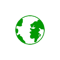 HARES_SHOP design green brand earth Sticker