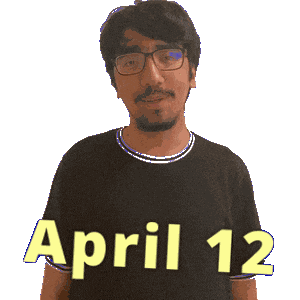 April 12 Sticker