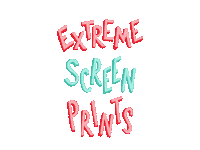 Fun Text Sticker by Extreme Screen Prints
