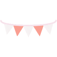 designbyilona party flag decoration highlight Sticker