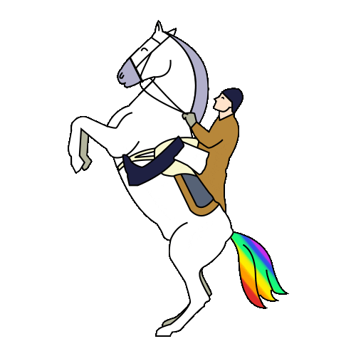 Haute École Rainbow Sticker by ViennaTouristboard