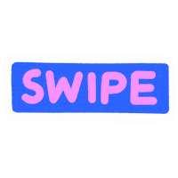 Text Swipe Sticker by evite