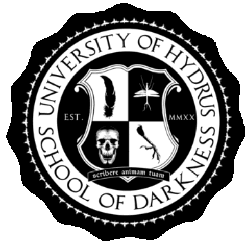 hydruspoetry logo black and white ravens raven Sticker