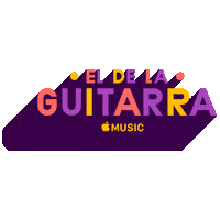 el de la guitarra Sticker by Apple Music