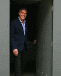 Angry George Clooney GIF