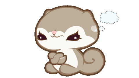 Sad Squirrel Sticker