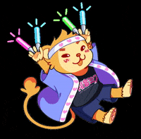 Luleen concert monkey fan miku GIF