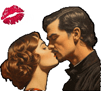 Valentine Love Sticker by Maryanne Chisholm - MCArtist