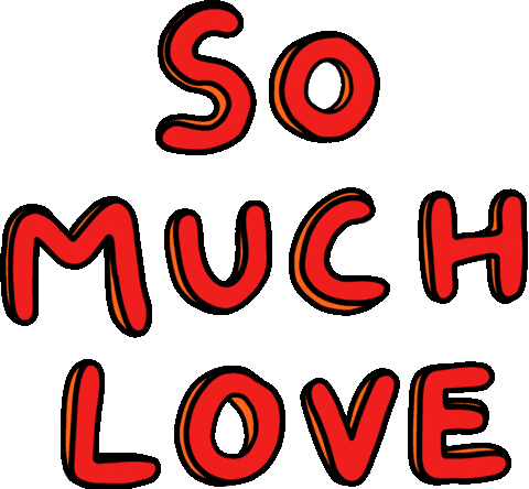 So Much Love Sticker by Poppy Deyes