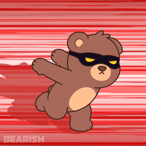 Teddy Bear Running GIF by BEARISH