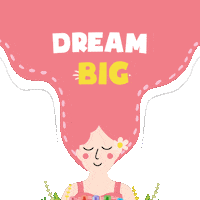 Girl Hair Sticker by Posh Indonesia