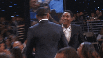 nba awards 2017 handshake GIF by NBA