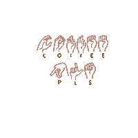 Sign Language Coffee Sticker