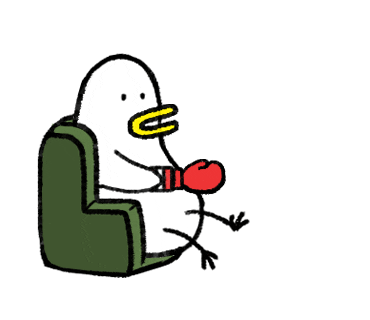 HuenGua giphyupload punch duck huengua Sticker