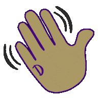 Say Hi Hello Sticker by James Madison University