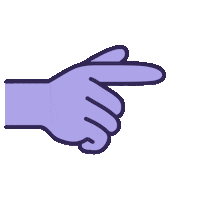 Finger Point Sticker by Curology