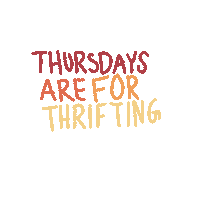 desertaloha thursday secondhand thrifting goodwill Sticker