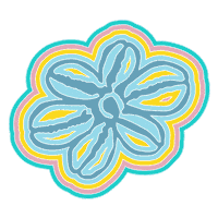Rainbow Flower Sticker by Bettybelts
