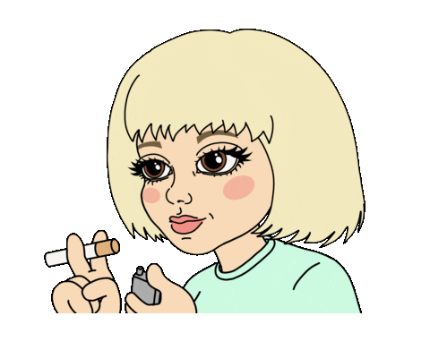 Cigarette Bianca Bosso Sticker