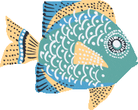 Wave Fish Sticker by Vera Bradley
