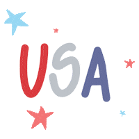 Independence Day Stars Sticker by Beauty by Earth