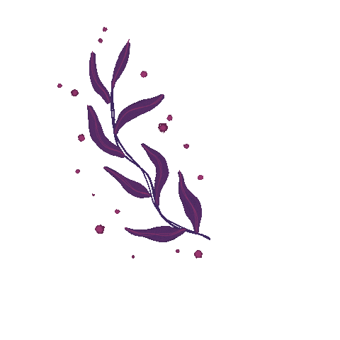 acamisart boho ornament leafs branch Sticker