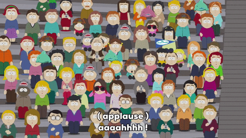 crowd applause GIF by South Park 