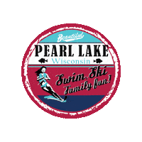 PearlLakeWI usa swimming fishing skiing Sticker