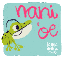 Frog Hawaii Sticker by KOKOAK Eider Eibar