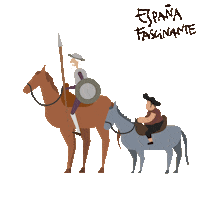 Don Quixote Spain Sticker by España Fascinante